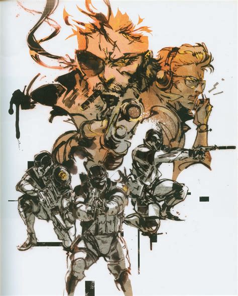 metal gear sold 3 box art|yoji shinkawa website.